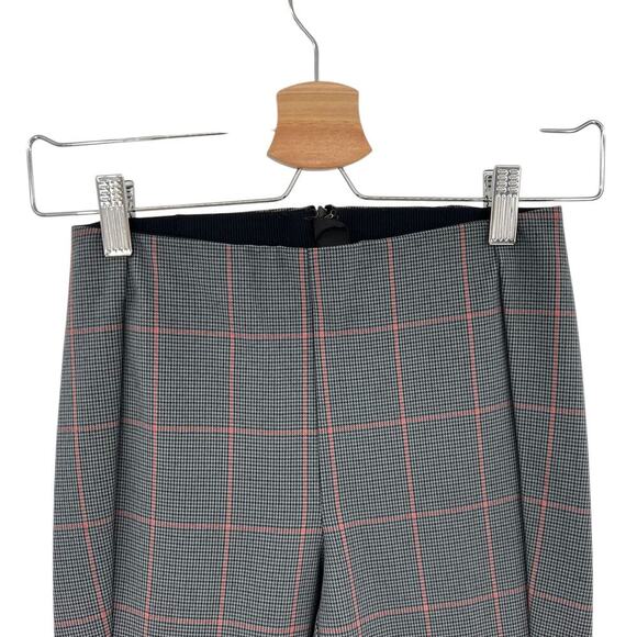 Rag and Bone Simone‎ Check Pant Grey Multi Red Plaid Check Size 00 - Picture 3 of 11